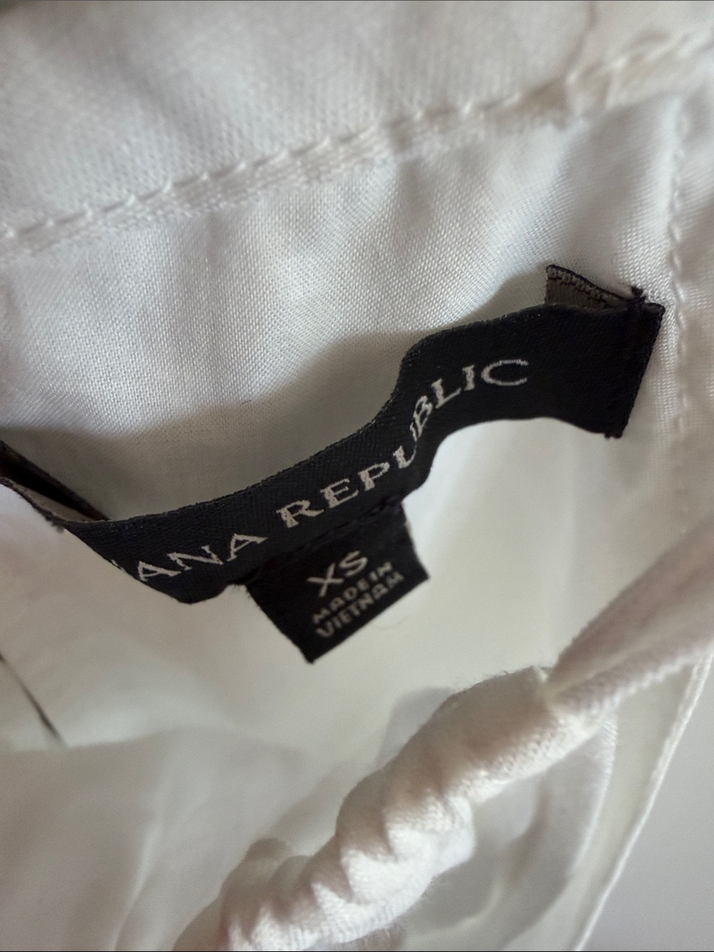 Banana Republic crisp White Ramie linen lined Halter Maxi Dress Waist XS NWOT - Picture 6 of 15